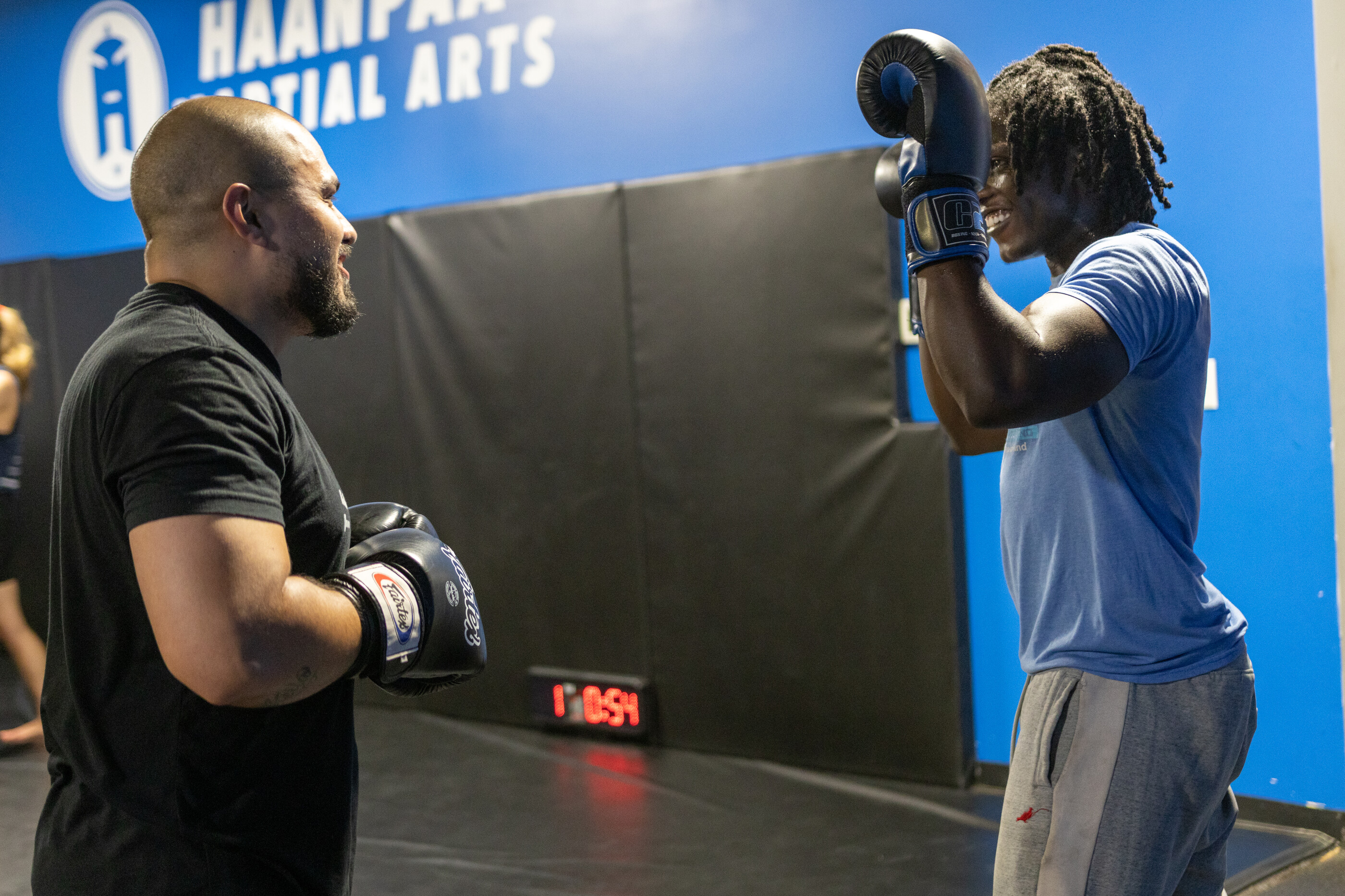 Striking class training at Team Haanpaa Martial Arts